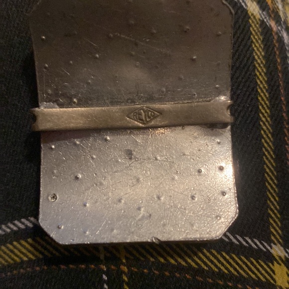 Vintage Reyco Rhinestone Silver Scarf Clip - Picture 3 of 4